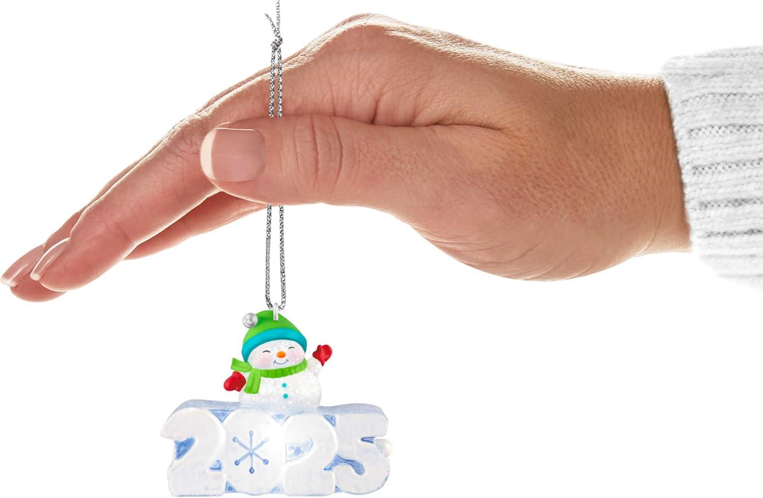 image:imageHallmark Keepsake Mini Christmas Ornament A Snowy 2025 125 Tiny Ornament for Tabletop TreeA Snowy 2025