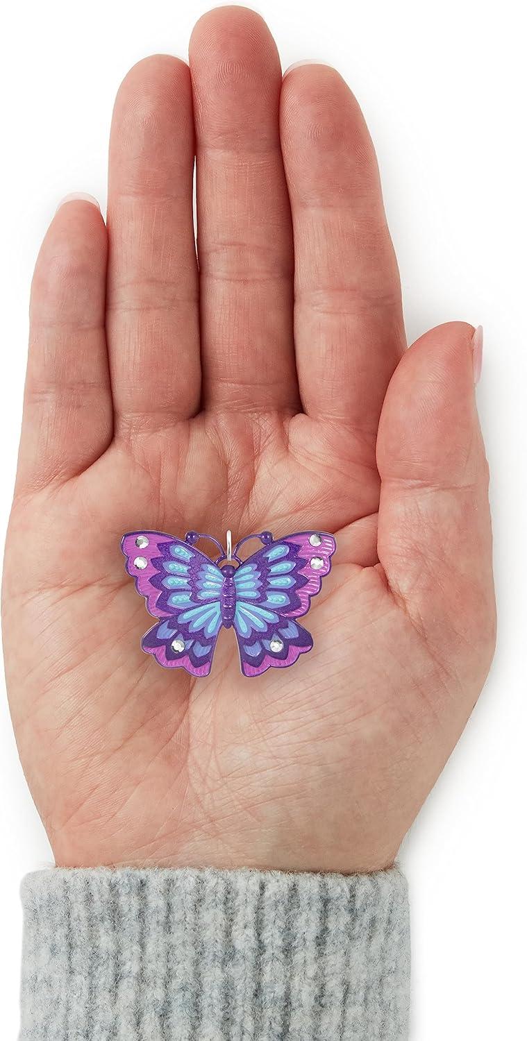 image:imageHallmark Keepsake Mini Christmas Ornament Bitty Bright Butterfly 125 Tiny Ornament for Tabletop TreeLittle Purple Butterfly