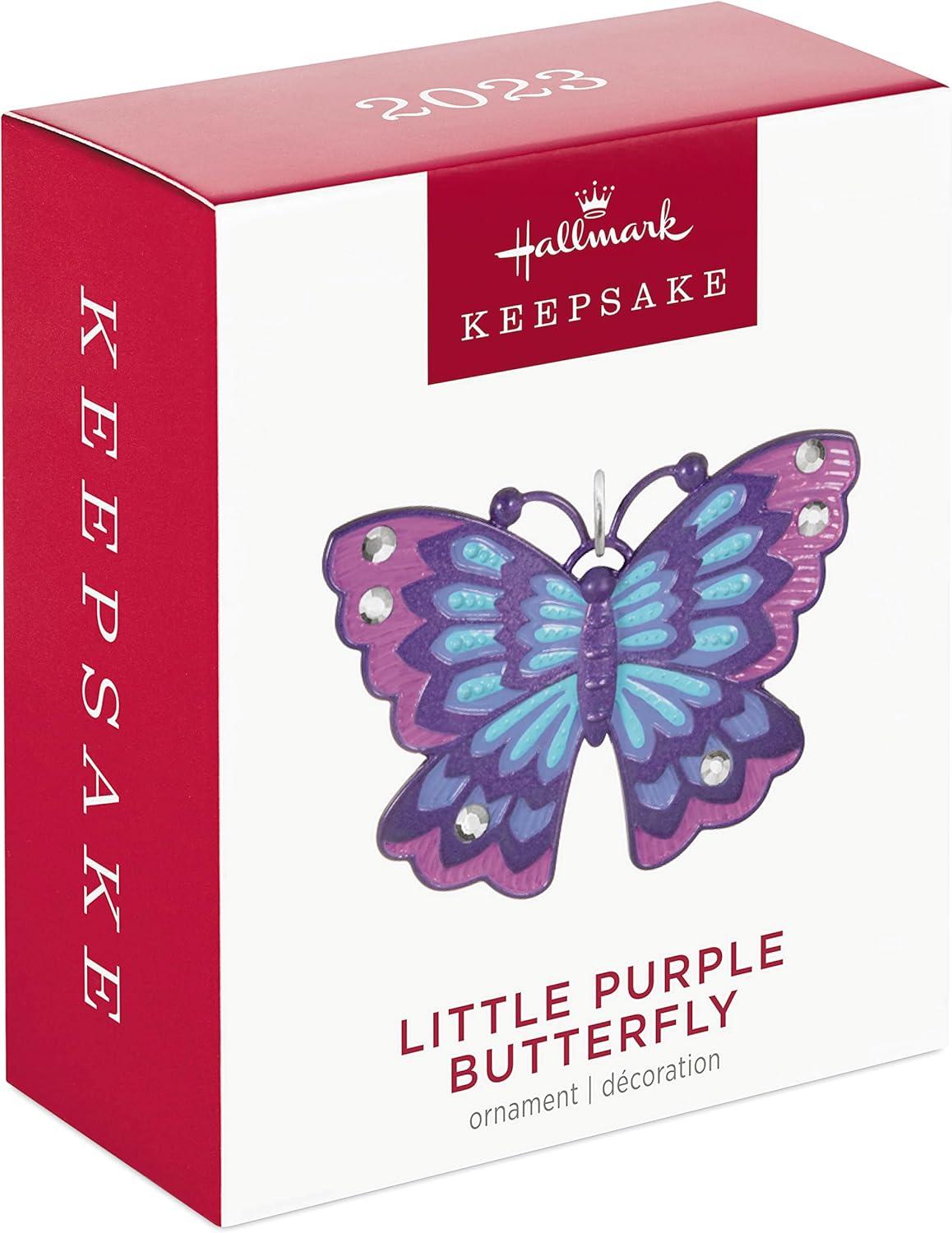 image:imageHallmark Keepsake Mini Christmas Ornament Bitty Bright Butterfly 125 Tiny Ornament for Tabletop TreeLittle Purple Butterfly