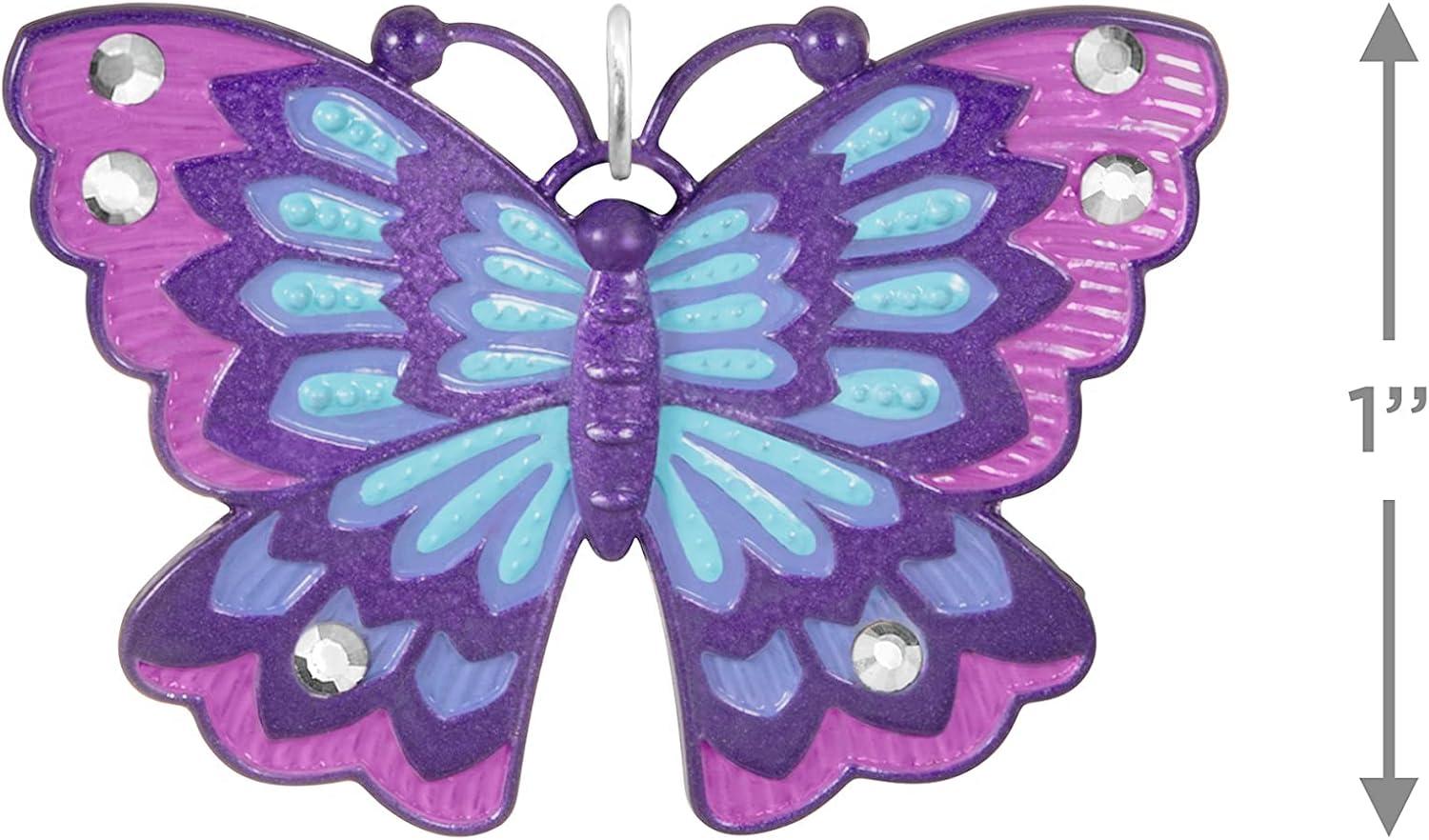 image:imageHallmark Keepsake Mini Christmas Ornament Bitty Bright Butterfly 125 Tiny Ornament for Tabletop TreeLittle Purple Butterfly