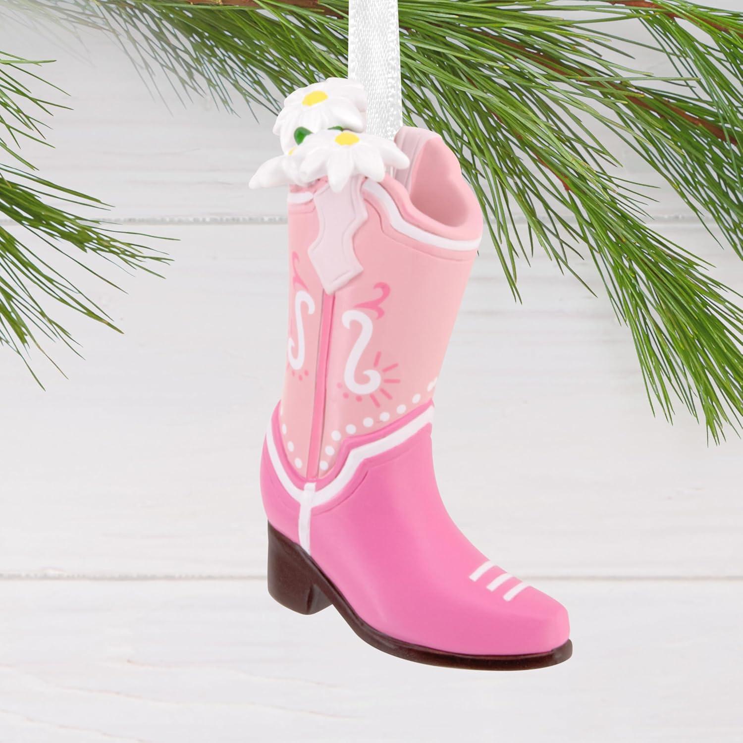 image:imageHallmark Pink Cowboy Boot Christmas Ornament Gifts for Her