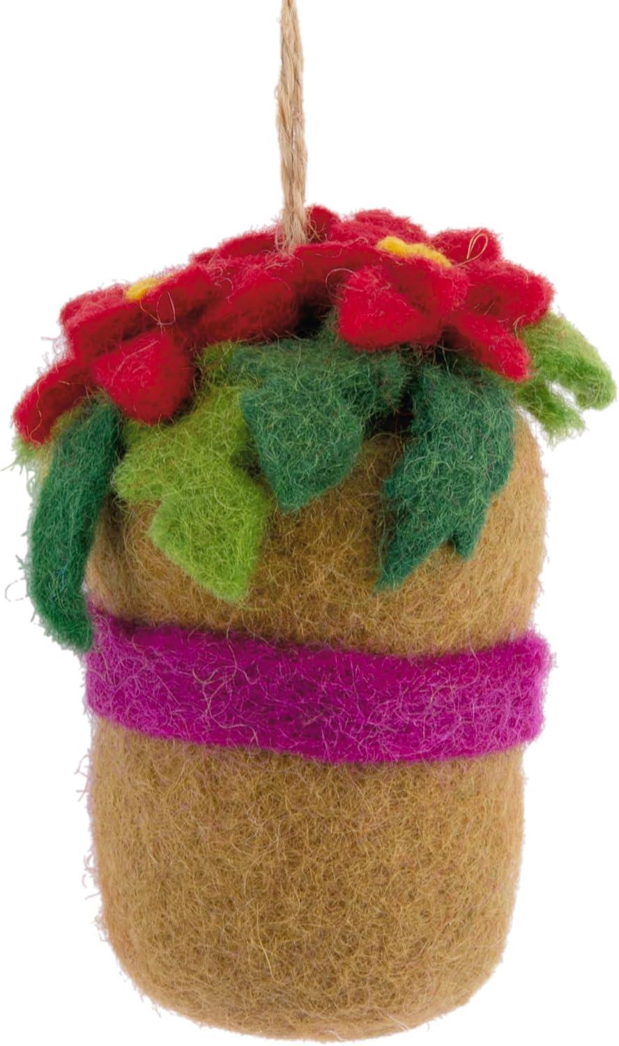 image:imageHallmark Poinsettias Christmas Ornament FabricPoinsettia