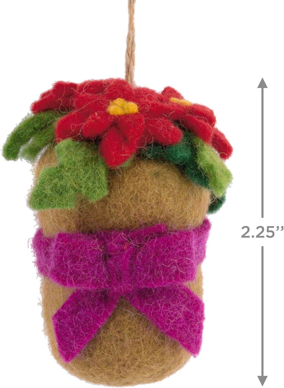 image:imageHallmark Poinsettias Christmas Ornament FabricPoinsettia