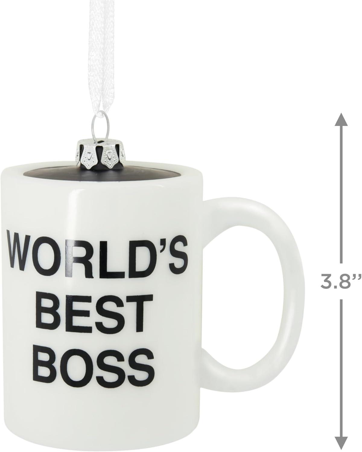 image:imageHallmark The Office Worlds Best Boss Coffee Mug Christmas Ornament 0002HCM9116Coffe Mug Glass