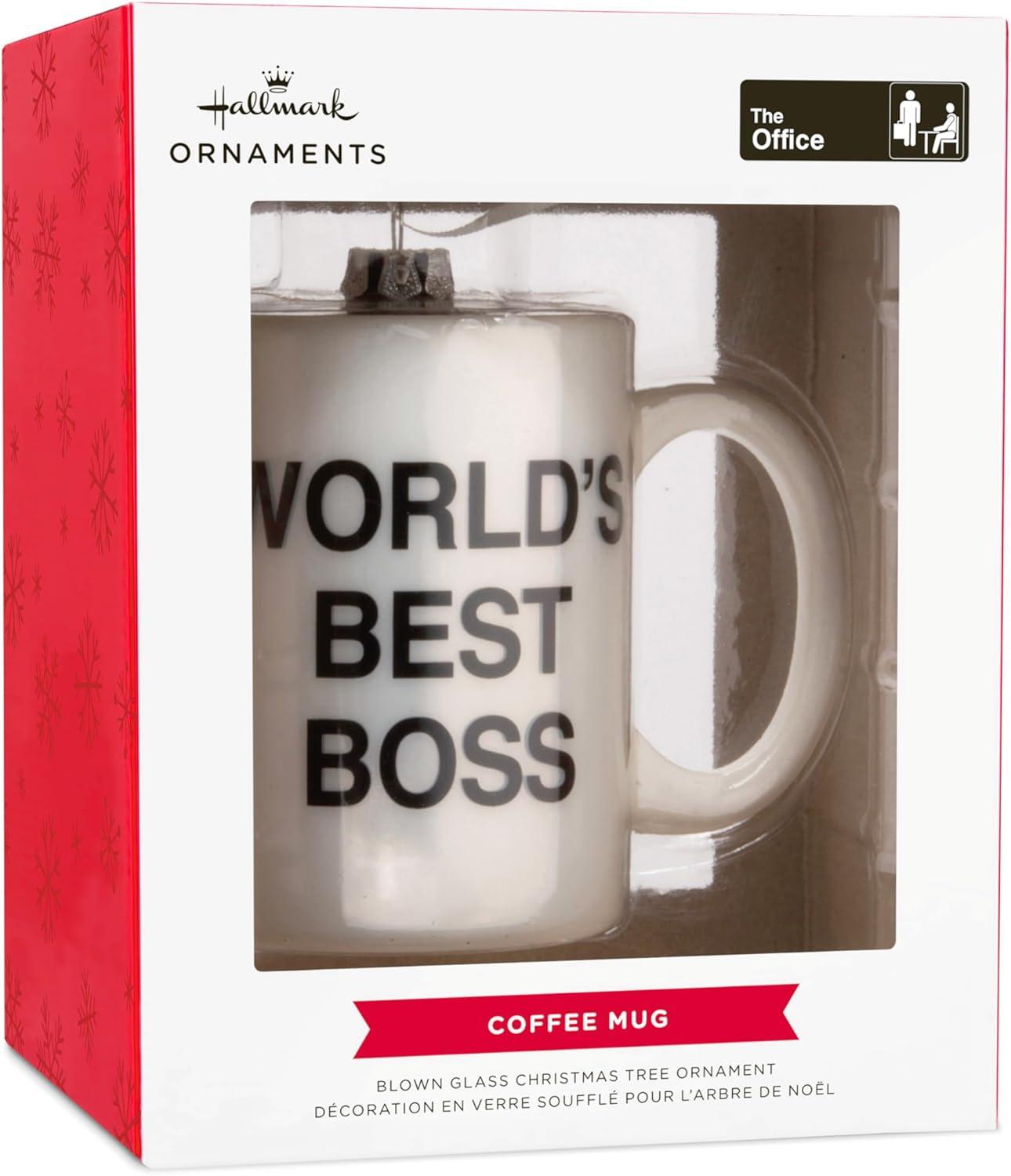 image:imageHallmark The Office Worlds Best Boss Coffee Mug Christmas Ornament 0002HCM9116Coffe Mug Glass