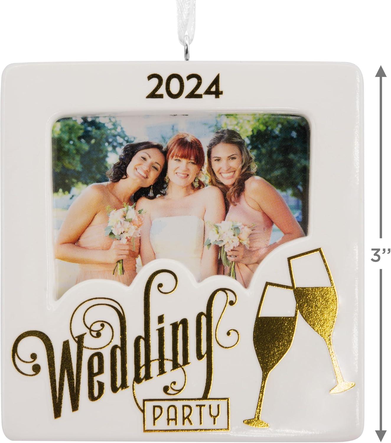 image:imageHallmark Wedding Party Photo Holder 2024 Christmas Ornament