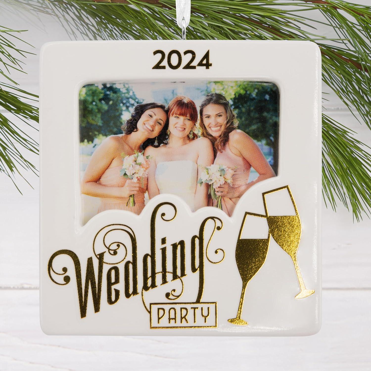 image:imageHallmark Wedding Party Photo Holder 2024 Christmas Ornament