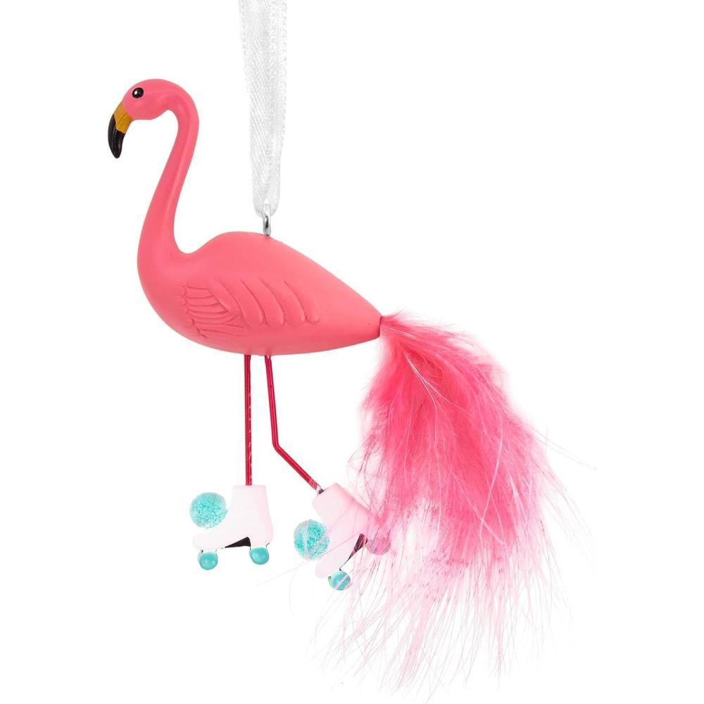 image:imageHallmark Flamingo on Roller Skates Christmas Ornament