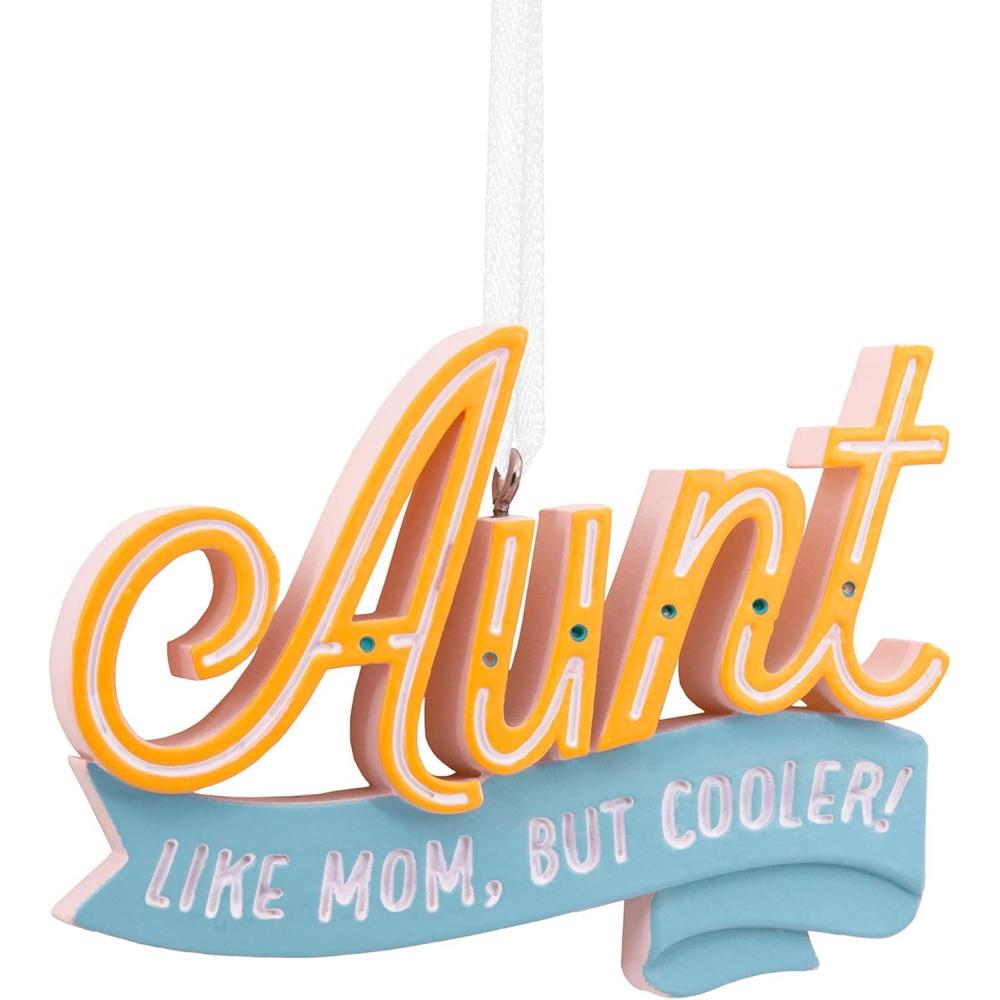 image:imageHallmark Grandma Photo Holder 2024 Christmas OrnamentCool Aunt Word Art
