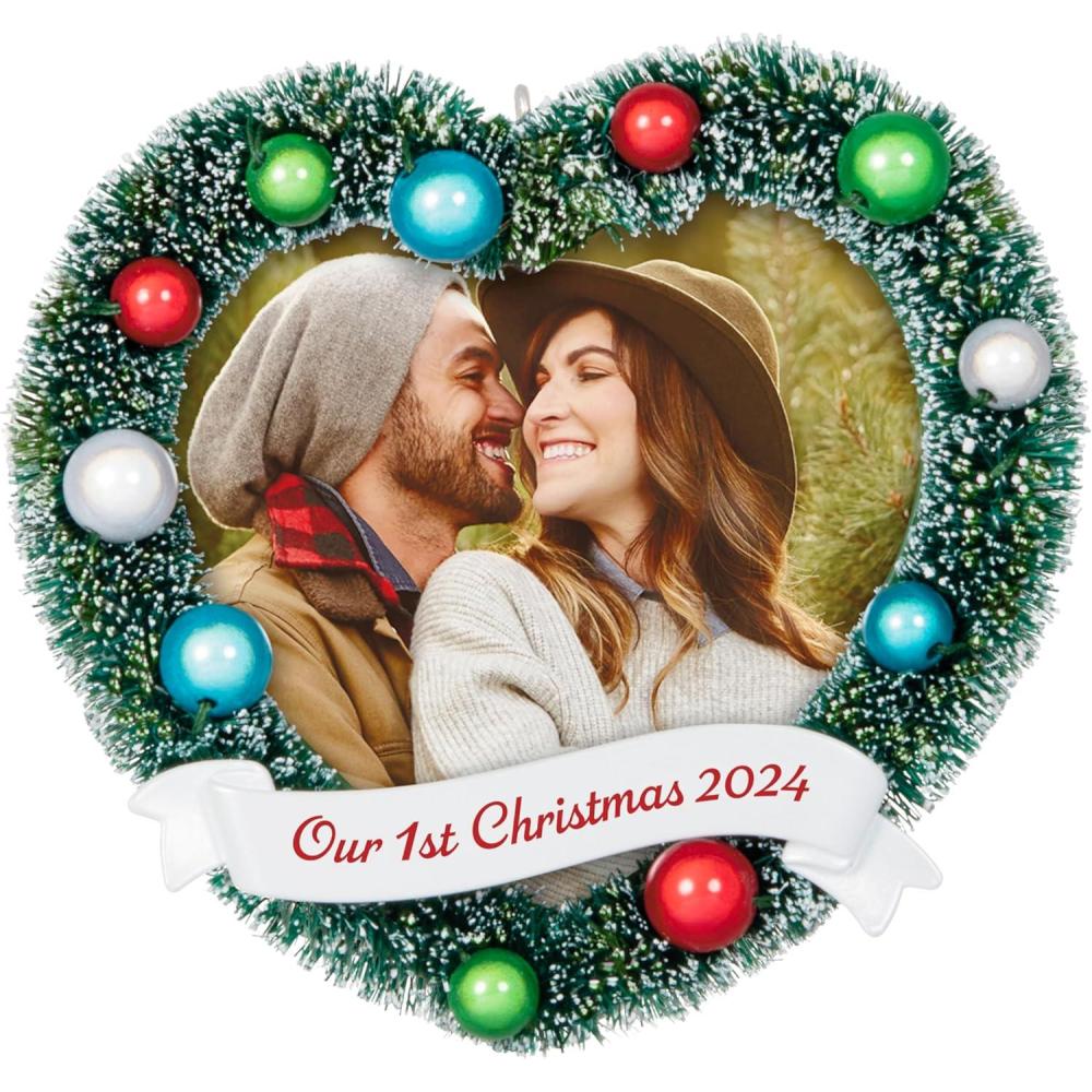 image:imageHallmark Keepsake Christmas Ornament 2025 A Perfect Match Gifts for Couples2024 Our First Christmas Photo Frame