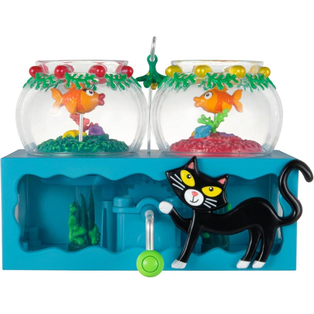 image:imageHallmark Keepsake Christmas Ornament Keepsake Village Musical with Light and MotionMistletoe Fishmas