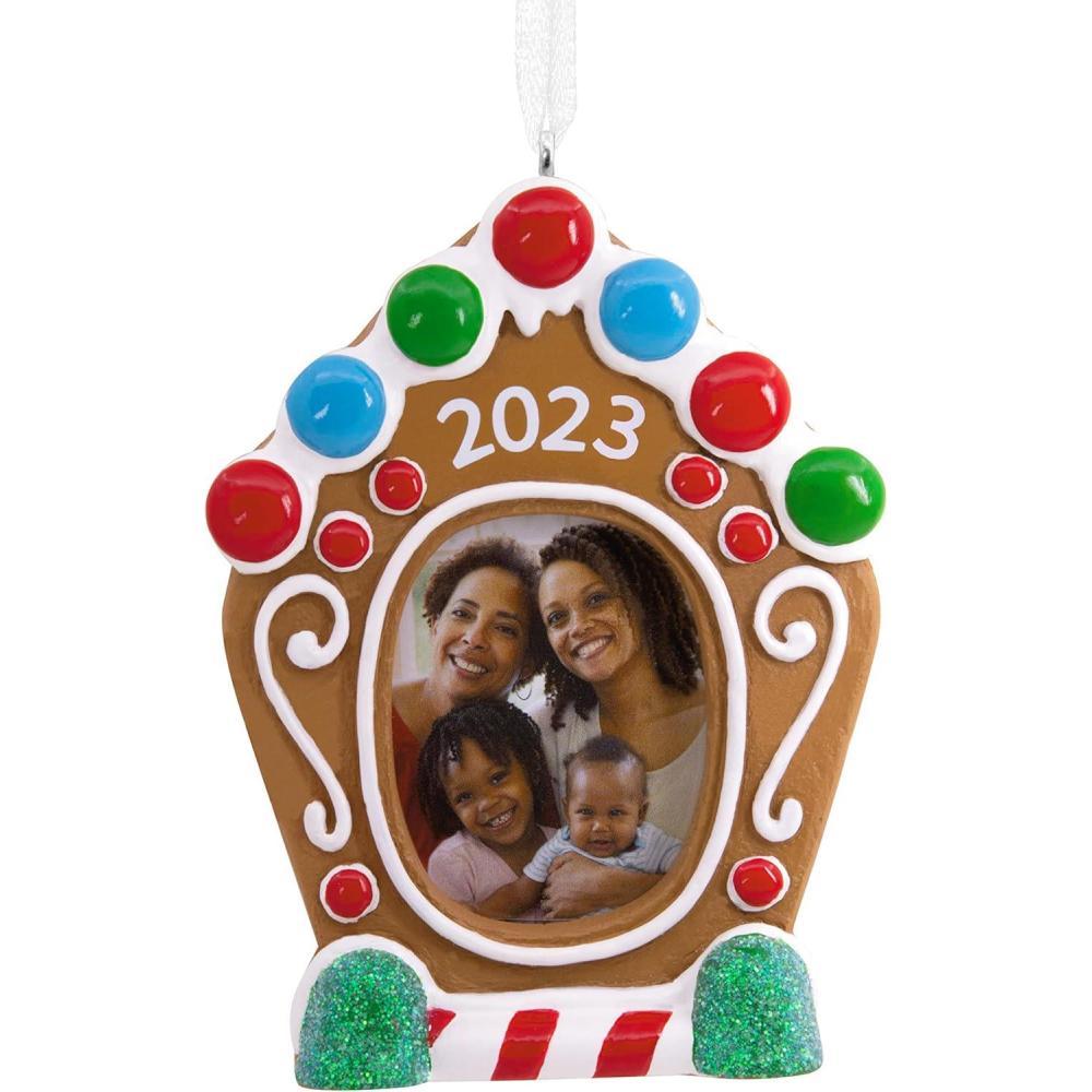 image:imageHallmark Keepsake Christmas Ornament Window Photo Frame 2024Gingerbread House 2023