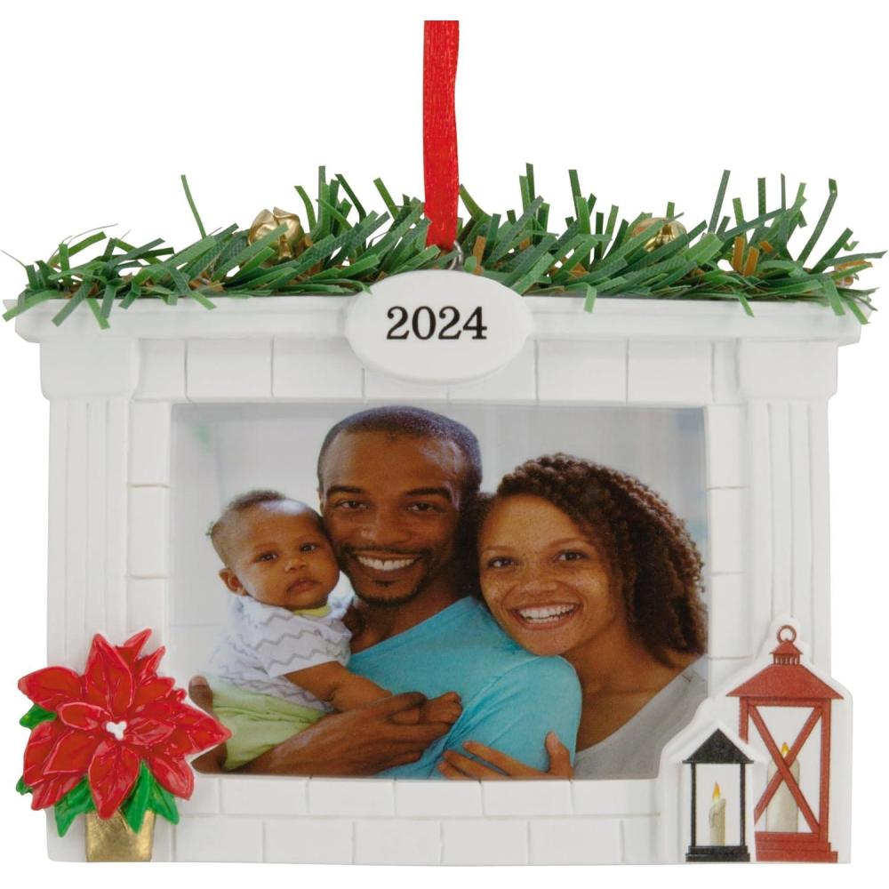 image:imageHallmark Keepsake Christmas Ornament Window Photo Frame 2024Holiday Fireplace