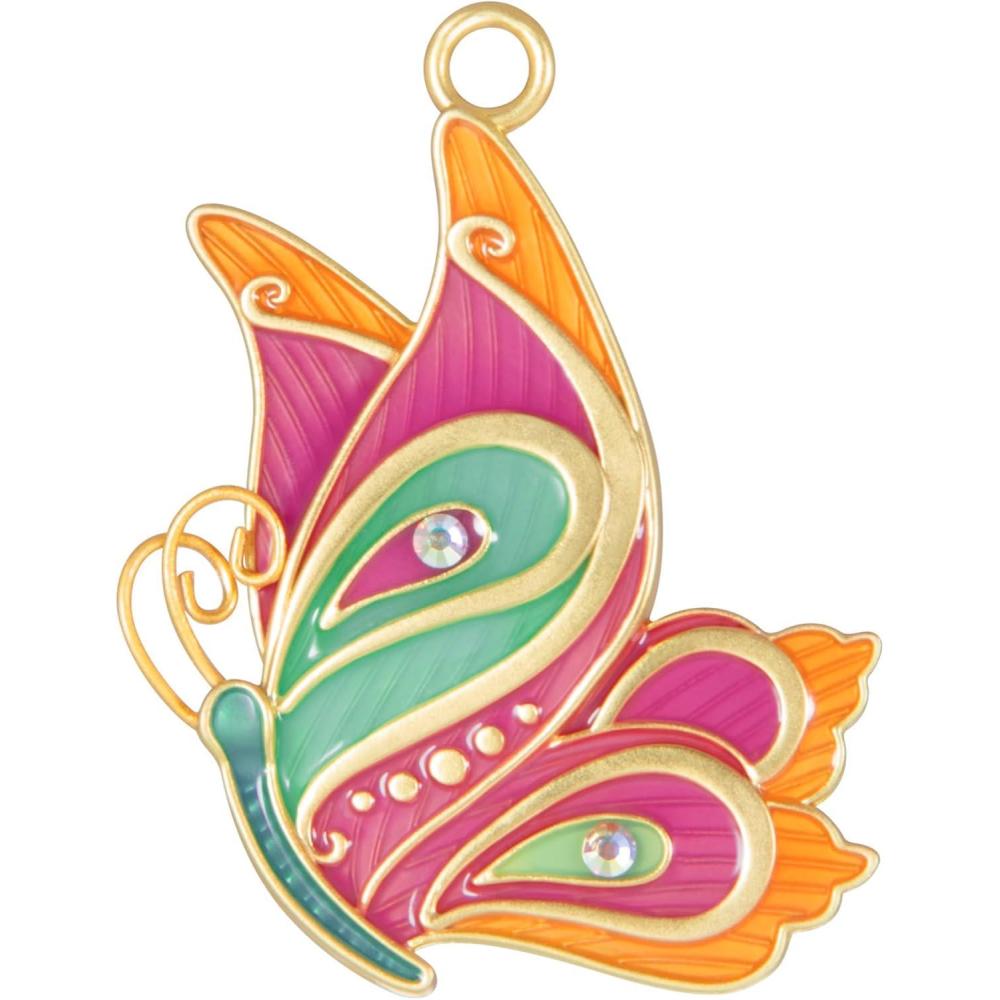 image:imageHallmark Keepsake Mini Christmas Ornament Bitty Bright Butterfly 125 Tiny Ornament for Tabletop TreePetite Paisley Butterfly