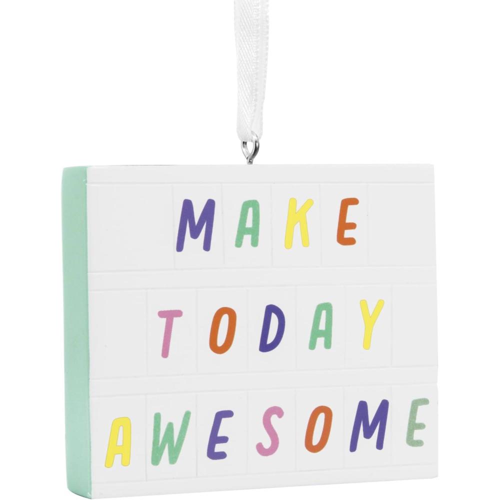 image:imageHallmark Make Today Awesome Letter Board Christmas OrnamentMarquee Board