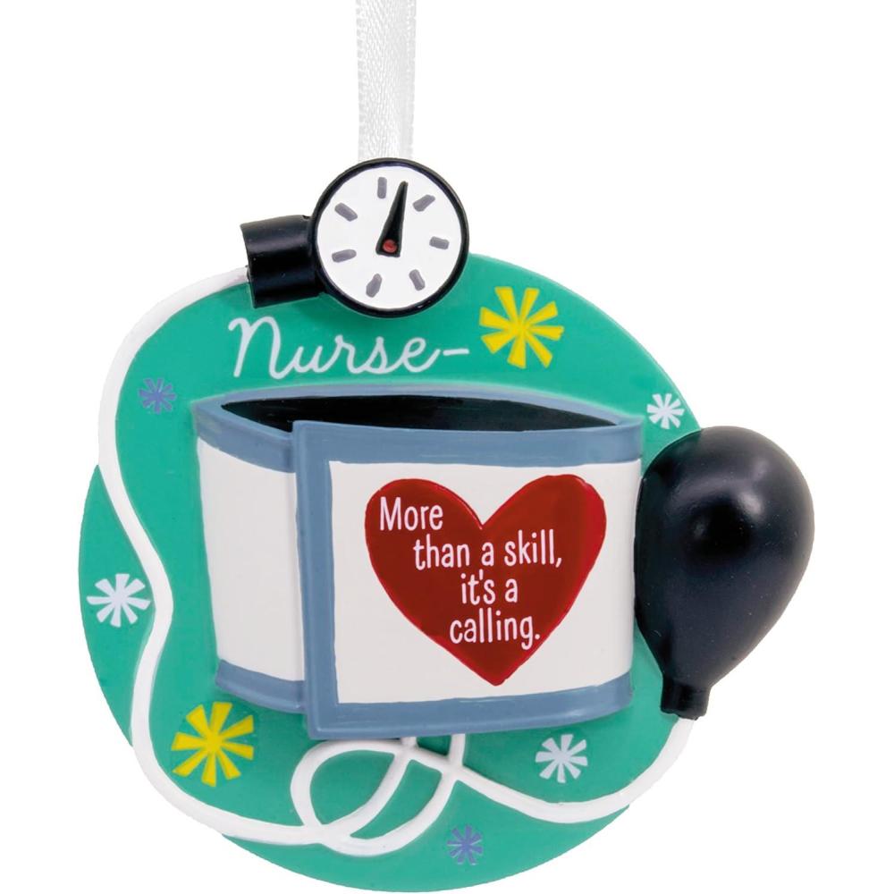 image:imageHallmark Nursing is a Calling Blood Pressure Cuff Christmas OrnamentNurse