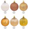 Hallmark Champagne, Gold, White Christmas Balls Christmas Ornament Set, 30-Piece