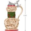 Hallmark Keepsake Christmas Ornament 2024, Cheers to Christmas, Wine Gifts(2023 Beer Stein)