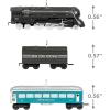 Hallmark Keepsake Christmas Ornament 2024, Lionel Union Pacific Rotary Bathtub Gondola, Metal, Gifts for Train Lovers(Lionel 221 Steam Locomotive and Tender with 2431 Observation Car)