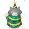 Hallmark Keepsake Christmas Ornament, Festive Feline, Funny Gifts(Festive Feline)