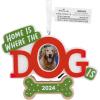 Hallmark Keepsake Christmas Ornament (Home is Where The Cat is, Photo Frame 2024)(Dog Photo Holder)