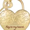 Hallmark Keepsake Christmas Ornament, Key to My Heart, Metal, Gifts for Couples(Key to my Heart)