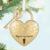 Hallmark Keepsake Christmas Ornament, Key to My Heart, Metal, Gifts for Couples(Key to my Heart)