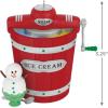 Hallmark Keepsake Christmas Ornament, Nellco Ice Cream Maker Musical with Light, Nostalgia Gifts(Nellco Ice Cream Maker)