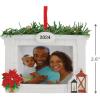 Hallmark Keepsake Christmas Ornament (Window Photo Frame 2024)(Holiday Fireplace)