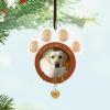 Hallmark Keepsake Christmas Ornament, in Our Hearts to Stay Paw Print Pet Photo Frame, Year-Dated 2025(2025 In Our Hearts to Stay)