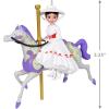 Hallmark Keepsake Disney Christmas Ornament, Aladdin Jasmine’s Magic Carpet Ride, Gifts for Disney Fans(Practically Perfect Carousel Ride)