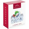 Hallmark Keepsake Mini Christmas Ornament (A Snowy 2025) 1.25″ Tiny Ornament for Tabletop Tree(A Snowy 2023)