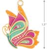 Hallmark Keepsake Mini Christmas Ornament (Bitty Bright Butterfly) 1.25″ Tiny Ornament for Tabletop Tree(Petite Paisley Butterfly)