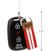 Hallmark New Driver Pastel Keychain 2023 Christmas Ornament(Striped 2023)