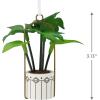 Hallmark Poinsettias Christmas Ornament, Fabric(Hanging Plant)