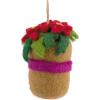 Hallmark Poinsettias Christmas Ornament, Fabric(Poinsettia)