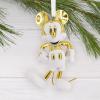 Hallmark Signature Christmas Ornament, Disney Mickey Mouse White and Gold Ornament, Ceramic, Gifts for Disney Fans