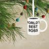 Hallmark The Office World’s Best Boss Coffee Mug Christmas Ornament (0002HCM9116)(Coffee Mug)