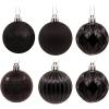 Hallmark Black Shatterproof Christmas Ornaments Set, 24-Piece