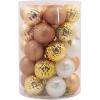 Hallmark Champagne, Gold, White Christmas Balls Christmas Ornament Set, 30-Piece