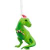 Hallmark Dinosaur in Santa Hat Christmas Ornament, Resin,Fun Tree Decoration