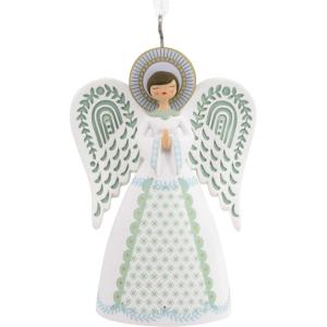 Hallmark Angel Peace on Earth 2024 Christmas Ornament, Premium Porcelain(Hallmark Angel)