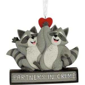 Hallmark Horse Jumping Christmas Ornament(Racoon Partners in Crime)