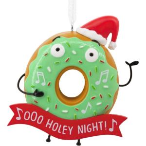 Hallmark Jolly Sloth Christmas Ornament, Multicolor (0001HGO2887)(Donut)