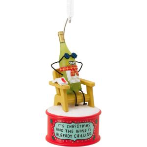Hallmark Jolly Sloth Christmas Ornament, Multicolor (0001HGO2887)(Wine)