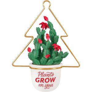 Hallmark Keepsake Christmas Ornament 2024, Let It Grow! Papercraft, Gifts for Nature Lovers(Plants Grow on You)