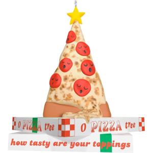 Hallmark Keepsake Christmas Ornament 2024, Meh Unicorn, Funny Gifts(O Pizza Tree)