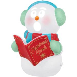 Hallmark Keepsake Christmas Ornament, Festive Feline, Funny Gifts(Caroling Snowman)