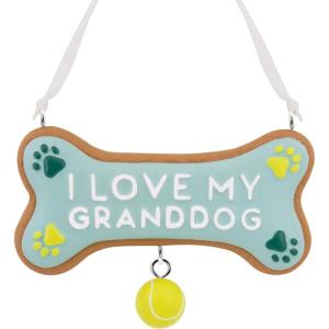 Hallmark Keepsake Christmas Ornament (Home is Where The Cat is, Photo Frame 2024)(I Love My Granddog)