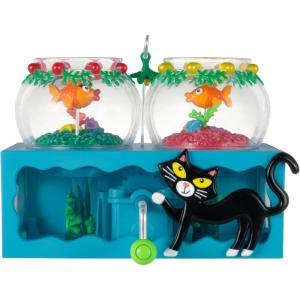 Hallmark Keepsake Christmas Ornament, Keepsake Village Musical with Light and Motion(Mistletoe Fishmas)